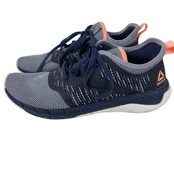 Reebok Print Run 3.0 Sneakers Running Shoes Navy Blue Womens Sz 7 Athletic - Picture 3 of 15